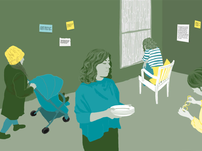Illustration depicting four women from our case studies