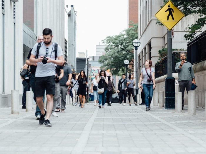 People walking in Toronto