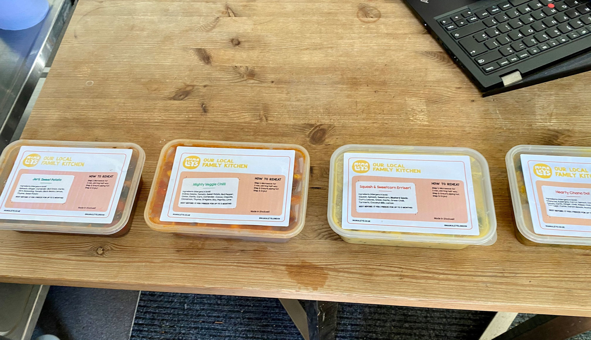 Boxes of healthy takeaway