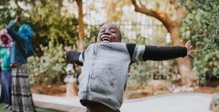 Smiling Black child