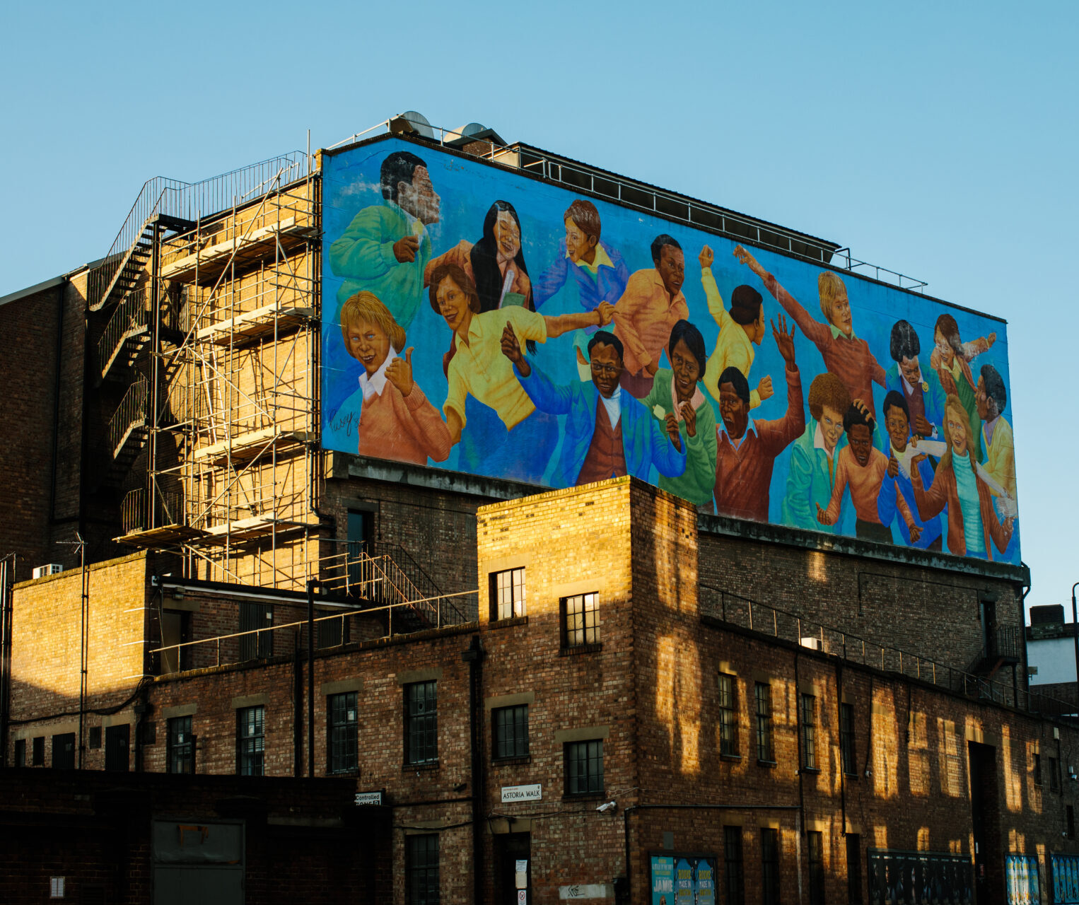 Community billboard, photography by Francis Augusto