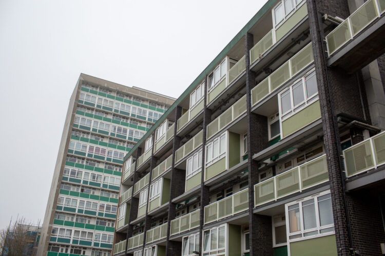 A block of flats.